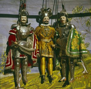 The Pupi or Sicilian puppets of the 19th century by Sicilian School