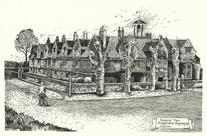 General View, Hungerford Almshouses, Corsham by Sidney Heath