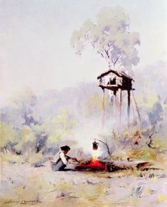 Campfire by Sidney Laurence