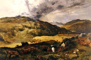 Welsh landscape by Sidney Richard Percy