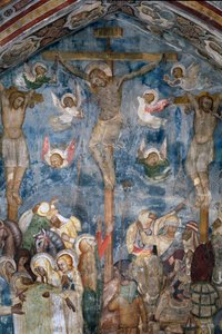 Crucifixion of Christ (Detail) by Sienese School