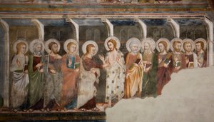 The Incredulity of the Apostle Thomas by Sienese School