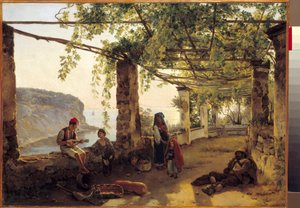 Landscape Near Sorrento on the Amalfi Coast by Silvestr Fedosievich Shchedrin