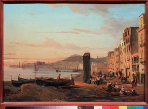Quay in Naples by Silvestr Fedosievich Shchedrin
