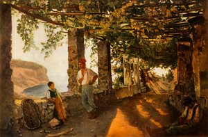A Terrace by the Sea-shore by Sil