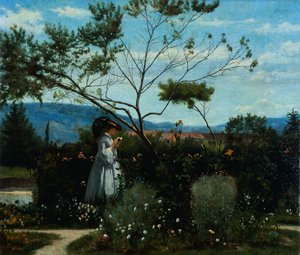 Among the Flowers in the Garden