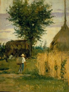On the farmyard by Silvestro Lega