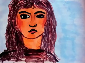 Mirror of the Soul in Color Sketch