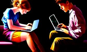 Young People Working by Silvia Martini