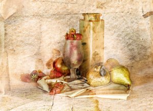 Vintage Fruit Still Life by Silvia Simonato