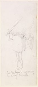 Sir Galipot Bearing the Holy Gruel by Simeon Solomon
