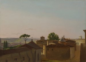 View on the Quirinal Hill, Rome by Simon Alexandre Clément Denis