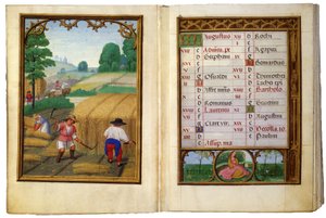 August - Moving Wheat, Binding Sheaves