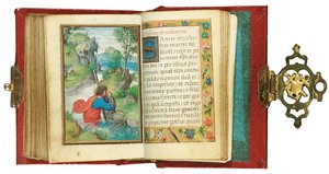 Folio from a miniature Book of Hours, use of Rome, Bruges, 1530-35