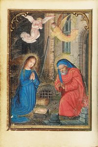 Folio from a Miniature Book of Hours, Use of Rome, Bruges (1530-35) by Simon Bening