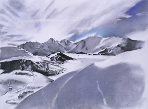 Alps and Clouds, 2003 by Simon Fletcher