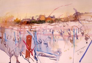 Chateau Coujan, Winter, 2004