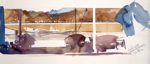 Dock Wall Amanohashidate, 2000 by Simon Fletcher