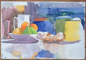 Fruits and Blue Vase II, 2003
