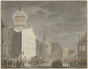 Illumination of the Town Hall for William V and Wilhelmina of Prussia, 1768