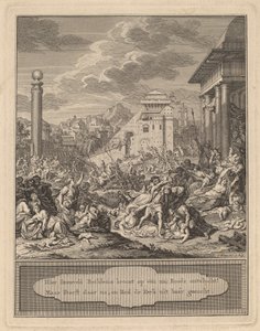 Rape of the Sabine Women by Simon Fokke after Bernard Picart