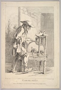 Gaigne Petit (Frontispiece from Le Cris de Paris) by Simon Francois Ravenet