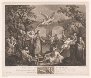 Christ Heals the Sick at Bethesda by Simon François Ravenet (le vieux)