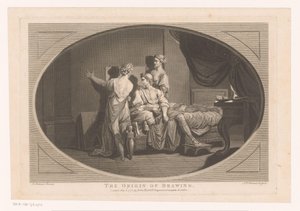 The Invention of Drawing by Simon François Ravenet (le vieux)