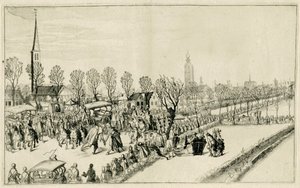 Arrival of the Five Spanish Ambassadors in Rijswijk, February 1608 by Simon Frisius