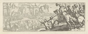 Cavalrymen Storming a City Wall, Cavalry (series title) by Simon Frisius