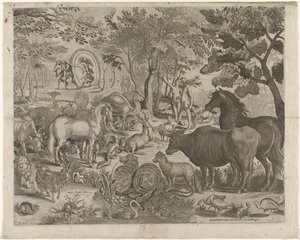 Expulsion from Paradise by Simon Frisius
