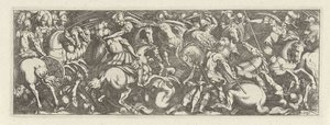 Battle Between Cavalrymen and Infantrymen, Cavalry (series title) by Simon Frisius