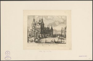 View of the First Regulierspoort in Amsterdam by Simon Frisius