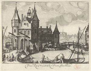 View of the First Regulierspoort in Amsterdam