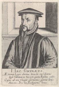Portrait of Johann-Jacob Grynaeus by Simon Frisius