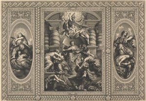 The Ceiling of the Banqueting House at Whitehall: The Peaceful Reign of James I by Simon Gribelin