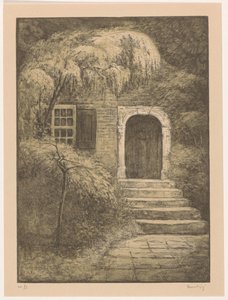 Door with Stone Steps