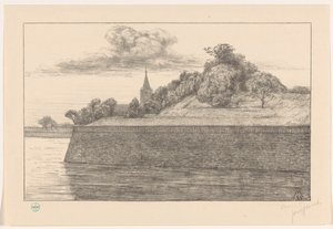 View of Bastion Promers (The Walls of Naarden series) by Simon Moulijn (signed by artist)