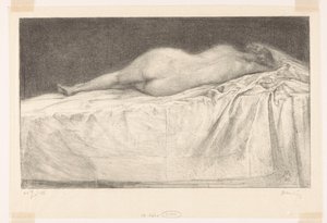 Naked Woman Lying on Bed