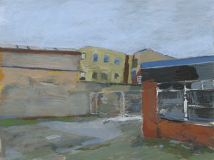 Forecourt and Buildings, 2024 by Simon Neville