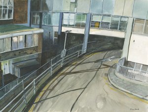 Railway station taxi entrance, 2019 by Simon Neville