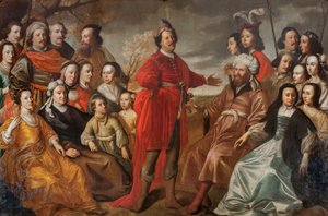 The so-called Gröning family portrait, c.1663 by Simon Peter Tilemann