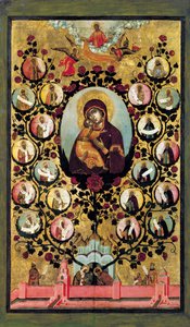 Apotheosis of the Virgin of Vladimir, 1668 by Simon Ushakov