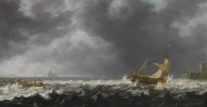 Stormy Sea by Simon de Vlieger