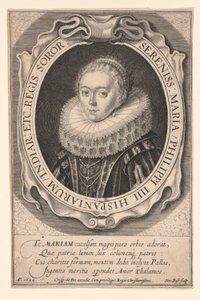 Maria of Austria, Infanta of Spain by Simon van de Passe