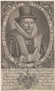 Sir Thomas Smith, first Governor of the East India Company, ambassador to Russia 1604-1605, 1617 by Simon van de Passe