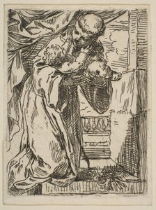 Saint Anthony of Padua Holding the Christ Child by Simone Cantarini