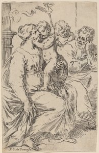 The Holy Family by Simone Cantarini