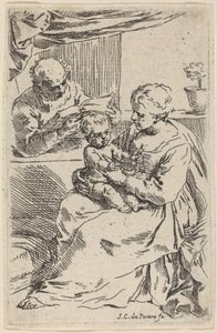 The Holy Family by Simone Cantarini