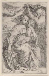 The Holy Family by Simone Cantarini